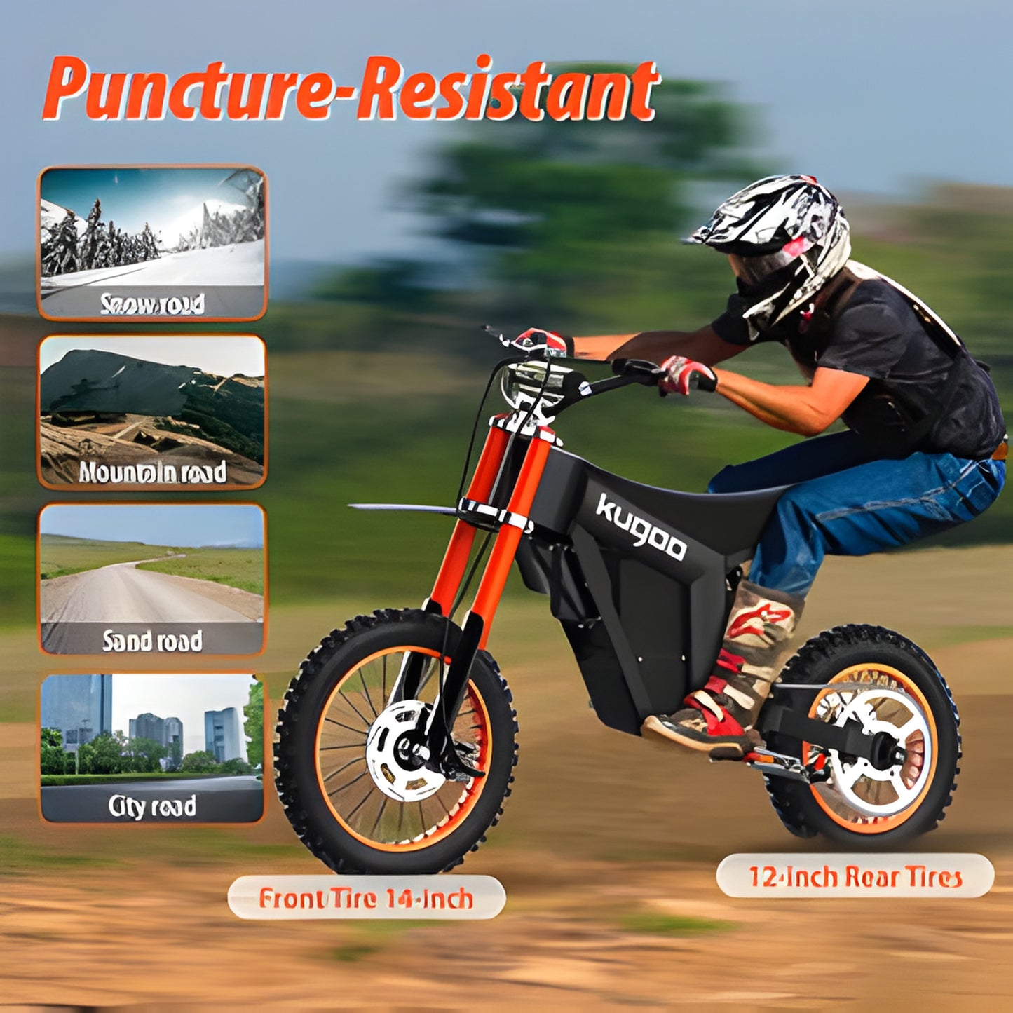 Kugoo Wish 01 Electric Dirt Bike | 1500W Motor | 48V 21Ah Battery | 55km/h