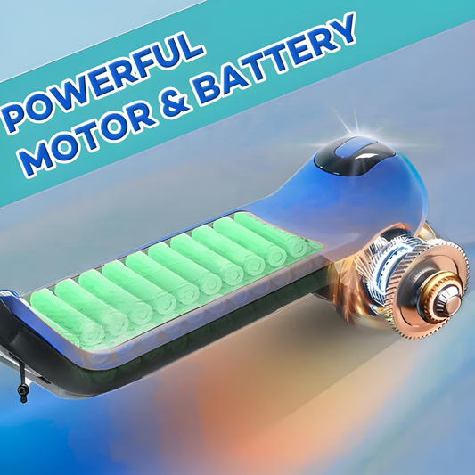 3-Speed Kids & Teens Electric Scooter with LED Display | Blue