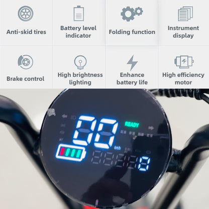 XR Electric 3-Wheel Scooter with 48V Battery