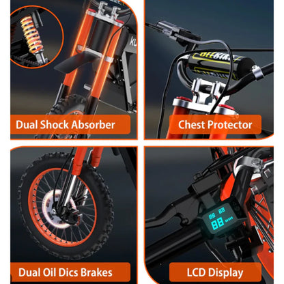 Kugoo Wish 01 Electric Dirt Bike | 1500W Motor | 48V 21Ah Battery | 55km/h