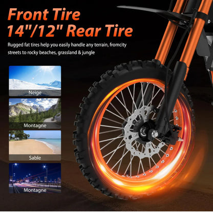 Kugoo Wish 01 Electric Dirt Bike | 1500W Motor | 48V 21Ah Battery | 55km/h