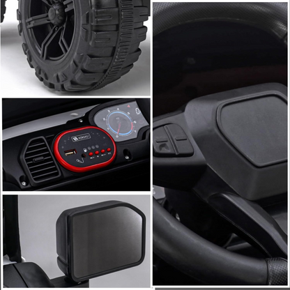 X6 Kids Ride-On Jeep Car | Battery Operated, LED Lights & Music