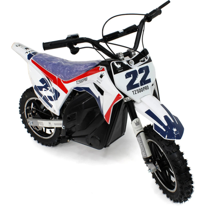 TZ500 Kids Electric Dirt Bike – 500W Off-Road Motorcycle with Dual Suspension, 3 Speed Modes & Long-Range Battery