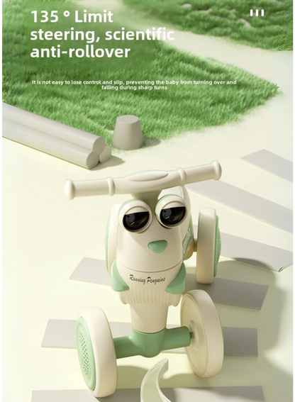 Toddler Balance Car | 4-Wheel Pedal-Free Ride with Music & Glow Lights (Ages 1–3)