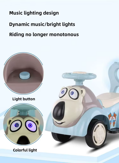 Baby Ride-On Car for Kids | Push Car with Music & Fun Design (Ages 1–3)
