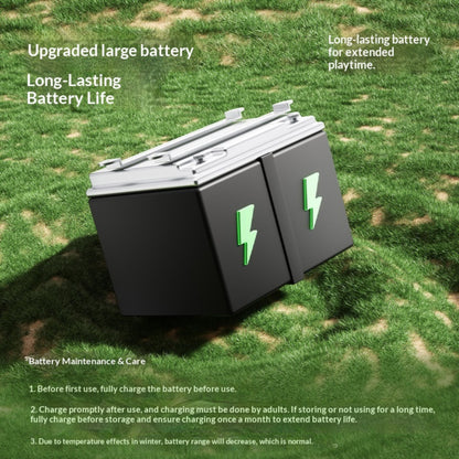 Kids Electric Ride-On Motorcycle 2-Seater, 3-Wheel, Music & LED Lights – Blue