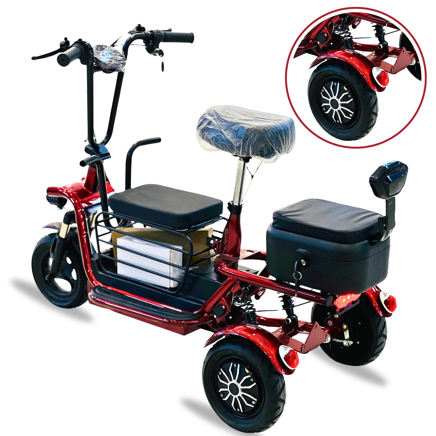 XR Electric 3-Wheel Scooter with 48V Battery
