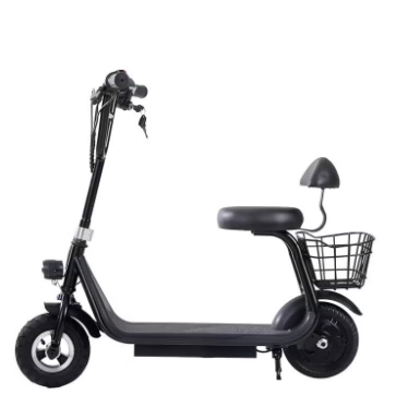 Mini Harley Kids Electric Scooter with Seat & LED, 36V/250W | Black