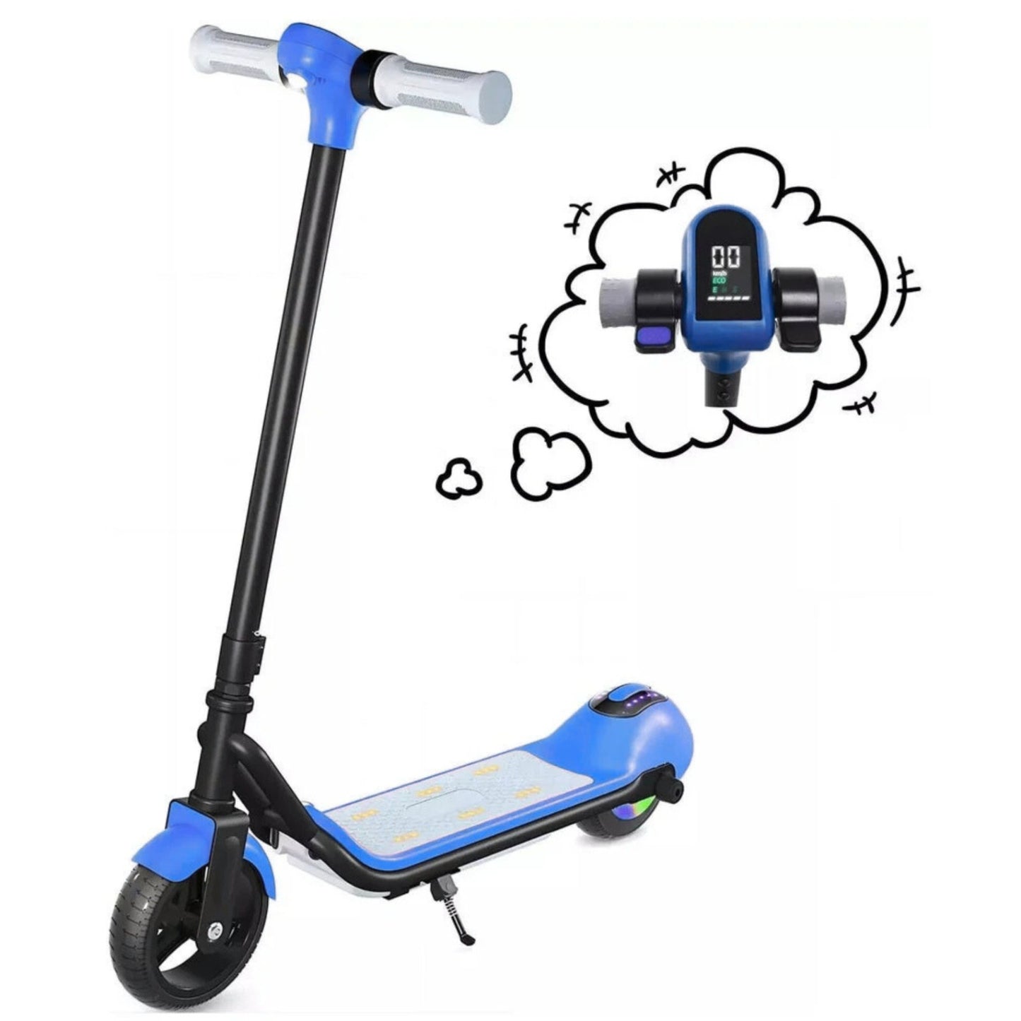 3-Speed Kids & Teens Electric Scooter with LED Display | Pink