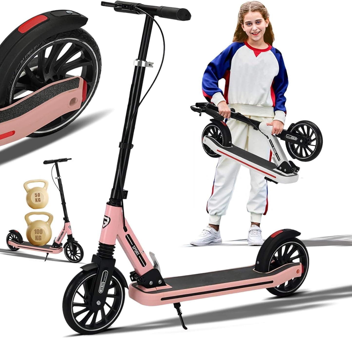 Foldable Kick Scooter for Kids – Lightweight | Black