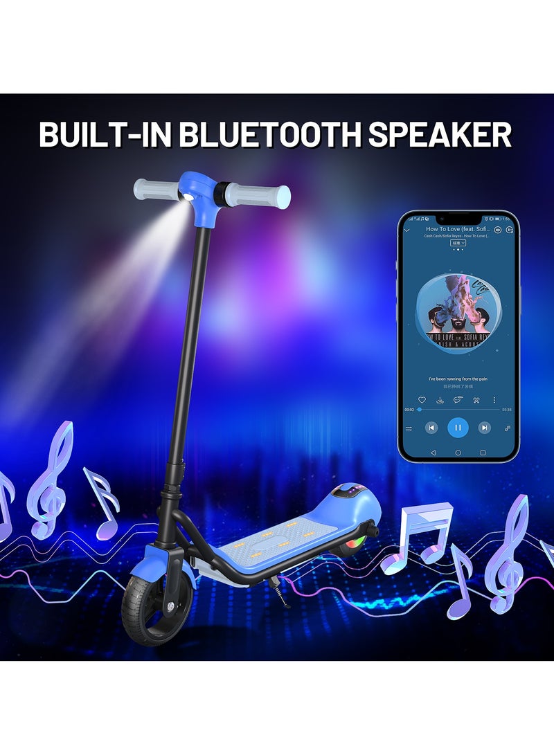 3-Speed Kids & Teens Electric Scooter with LED Display | Blue