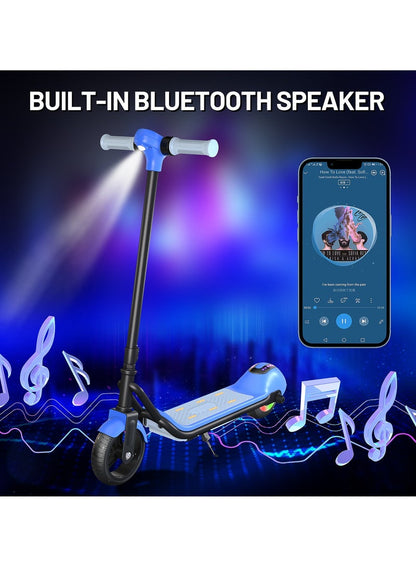 3-Speed Kids & Teens Electric Scooter with LED Display | Blue