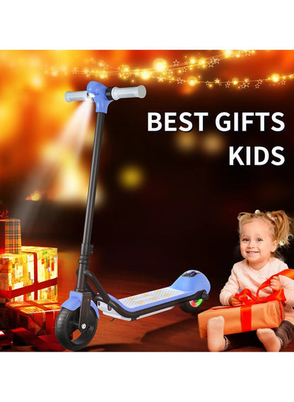 3-Speed Kids & Teens Electric Scooter with LED Display | Blue